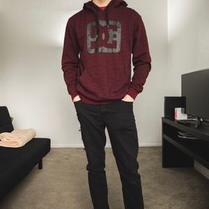 Red DC Logo Hoodie
